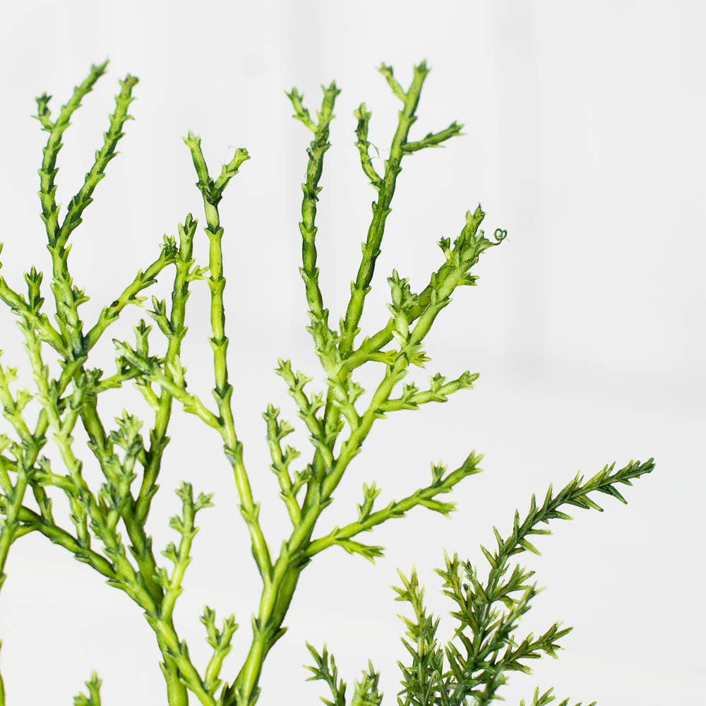 10" Weatherproof Cypress Pine Pick - Outdoor Artificial | RRO Home