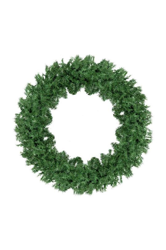 24 inch classic Canadian pine Christmas wreath displaying traditional holiday greenery perfect for door and mantel decorating at RRO Home