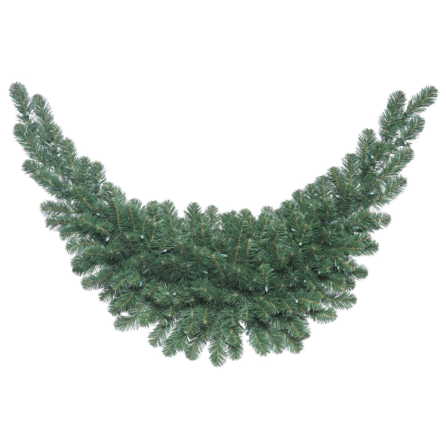30-inch unlit artificial Oregon fir swag with lifelike evergreen foliage