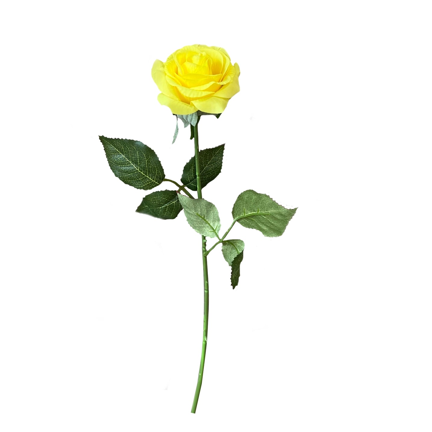 17-inch real touch rose floral pick with lifelike petals and realistic texture