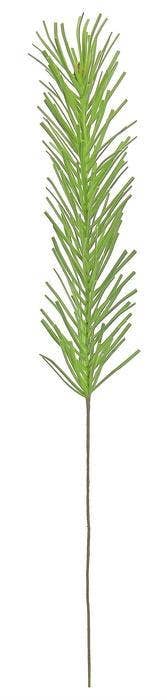 31 inch silver pine pick made from EVA foam displaying realistic winter greenery texture perfect for holiday decorating at RRO Home