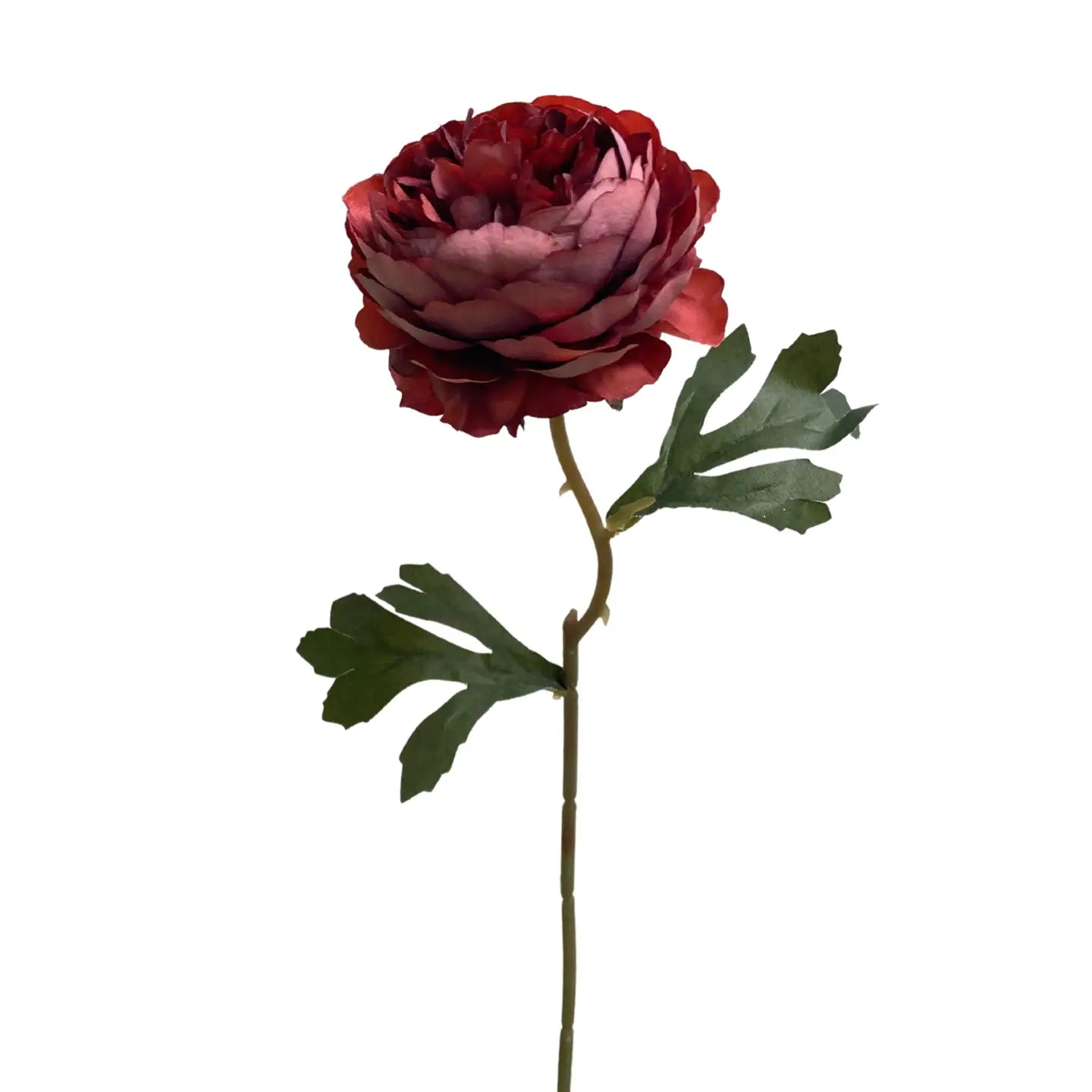 David Christopher 14.5-inch Ru Red artificial peony floral pick