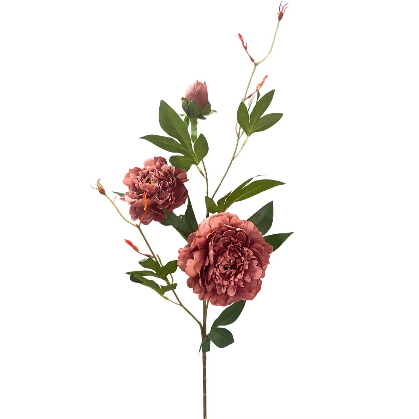 David Christopher 35-inch artificial mauve wild peony floral spray