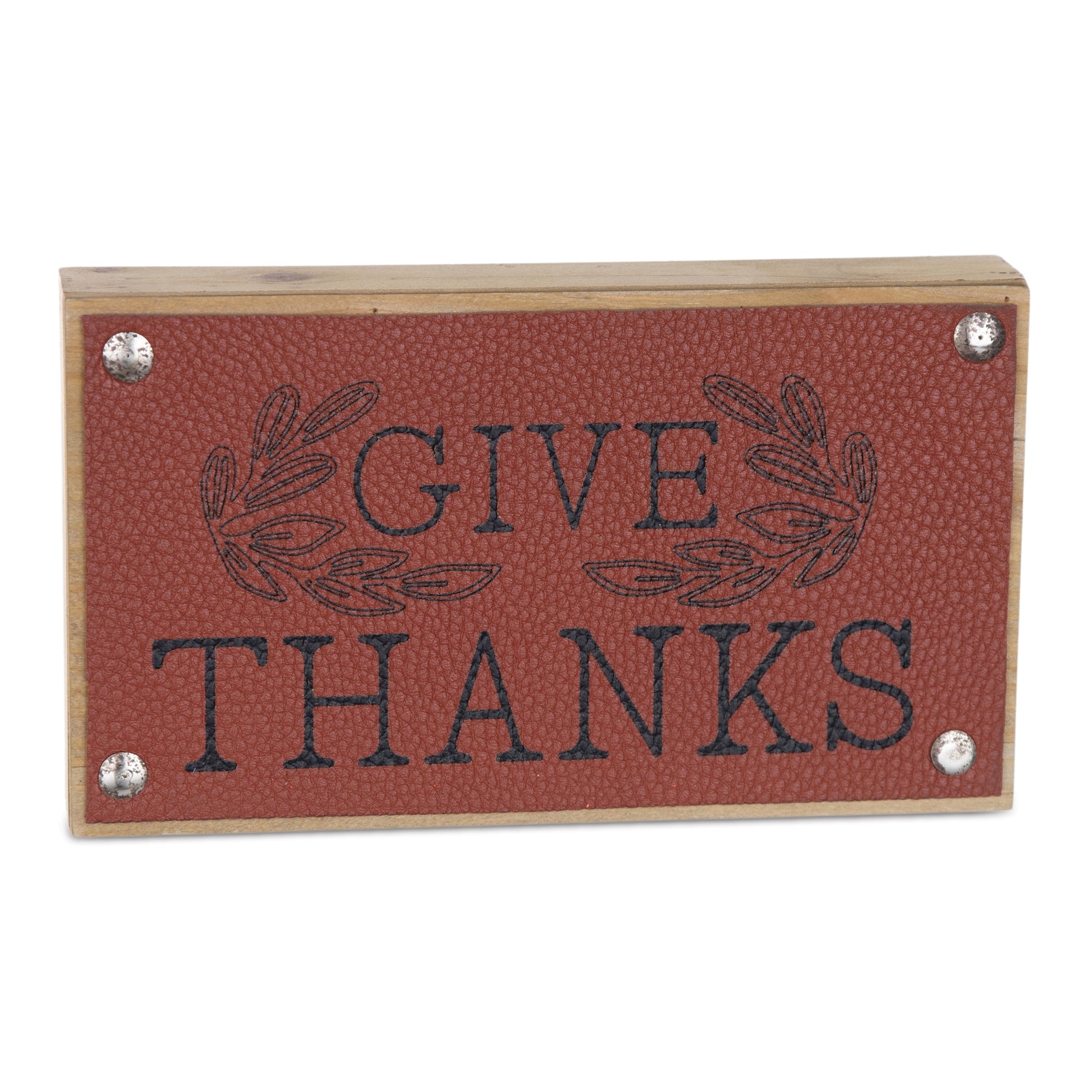 Set of six fall signs with “Thankful” and “Give Thanks” sentiments in red and yellow tones