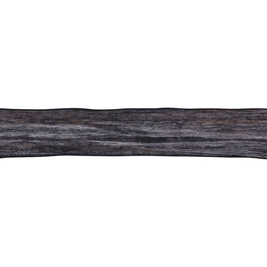 Metallic black and silver wired ribbon, set of 2 (2.5″ x 10 yd each), shimmering polyester with wired edges for wreaths, bows, and luxe holiday decor