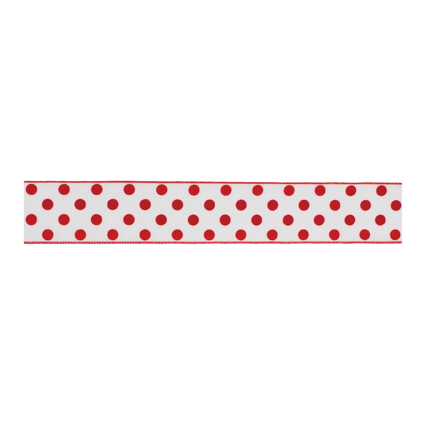 Red and white polka dot wired ribbon set – 2.5″ × 10 Yds each, perfect for holiday wreaths, bows, garlands | RRO Home