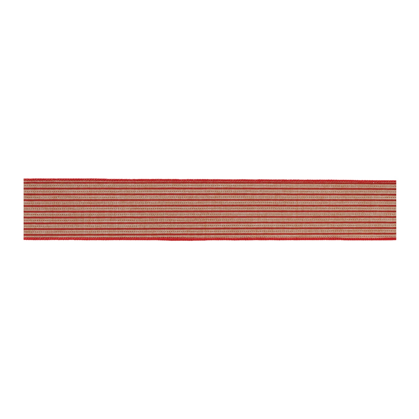 Holiday Stripe Ribbon Set of 3 – red & beige wired ribbon 2.5″ × 10 Yds each, ideal for wreaths, bows & holiday décor | RRO Home