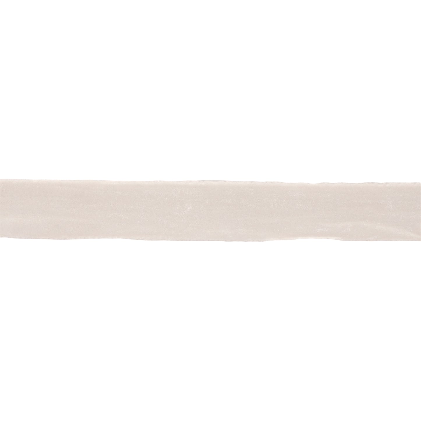 Fringed velvet ribbon white – 2" x 10 yds with raw-edge fringe | RRO Home