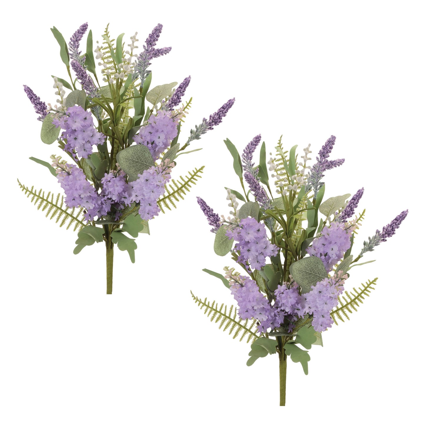 Purple spring floral stems set of 2 for vase arrangements
