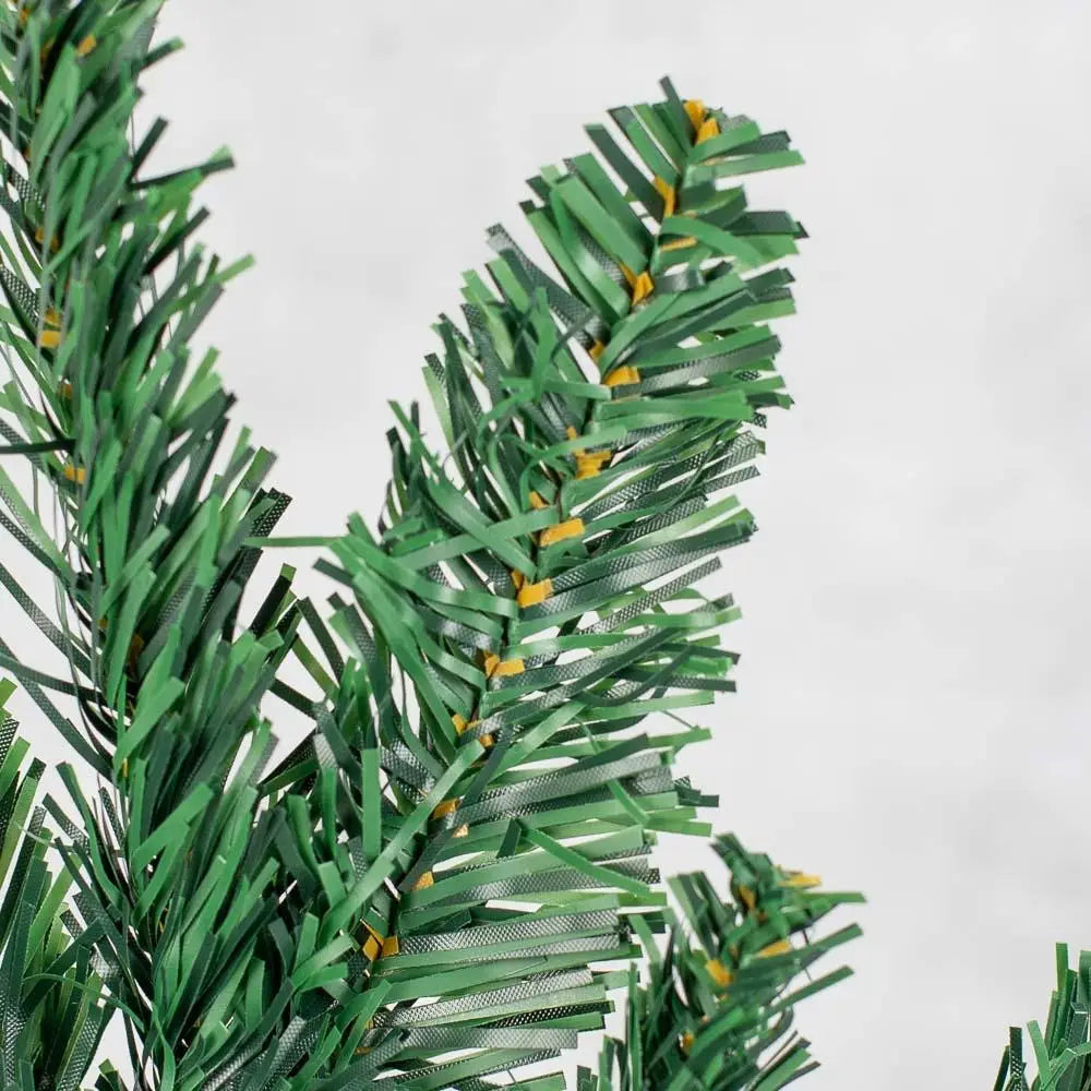 17-inch realistic artificial Canadian pine pick with green needles and flexible wire stem