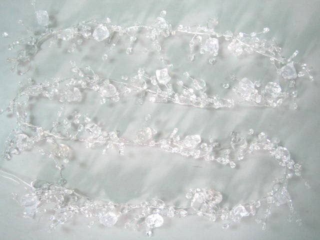 6 Foot Acrylic Ice Garland - Winter Christmas & Wedding Decor