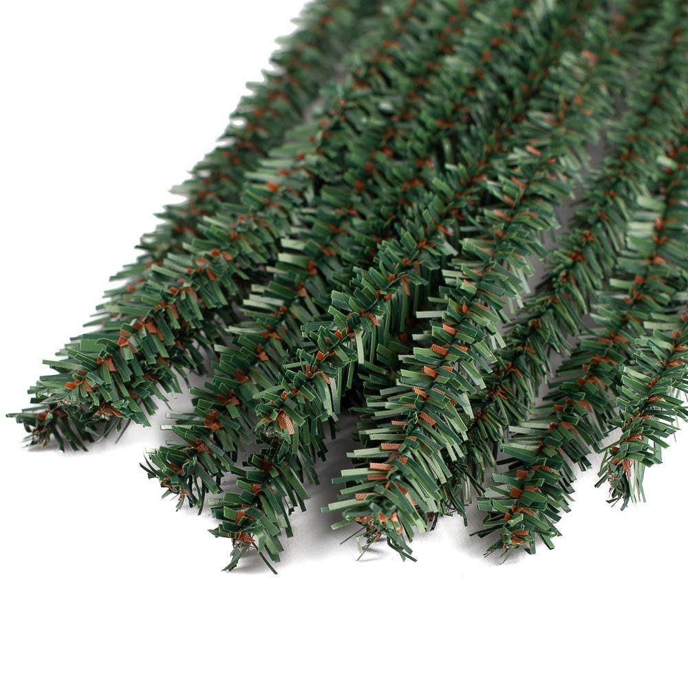 12 inch Canadian pencil pine wired stem individual pick for wreath making and holiday crafting projects at RRO Home