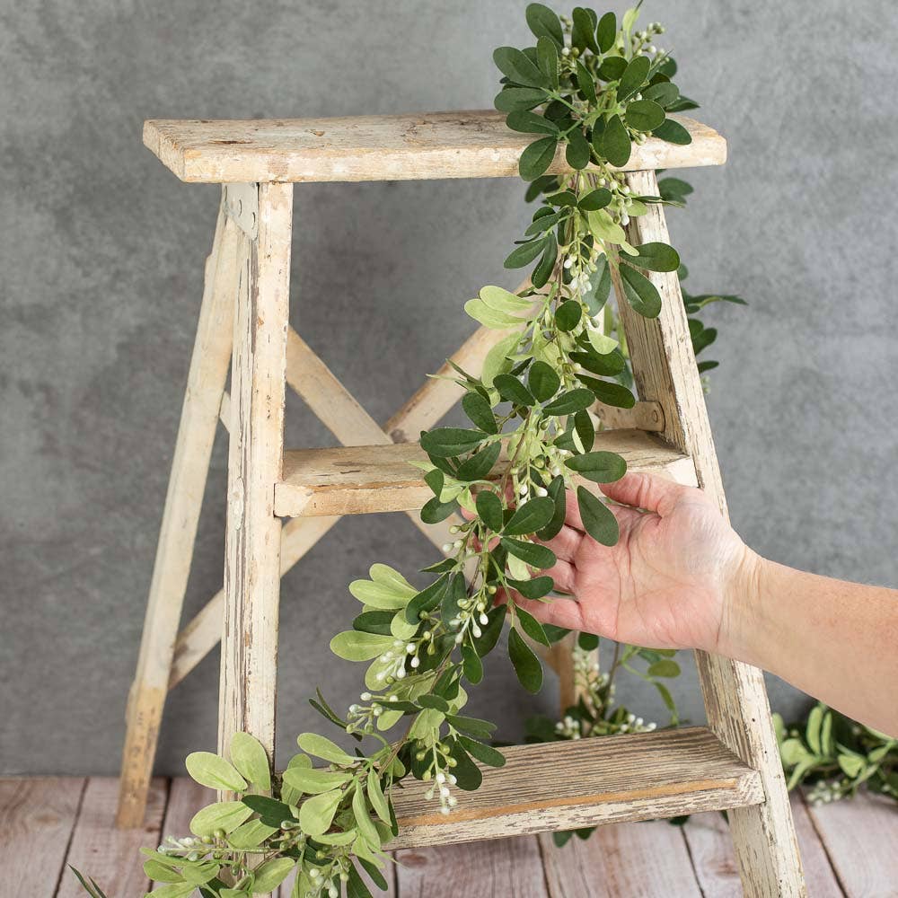 Faux Tea Olive Greenery - Select Garlands or Branch Stems | RRO Home