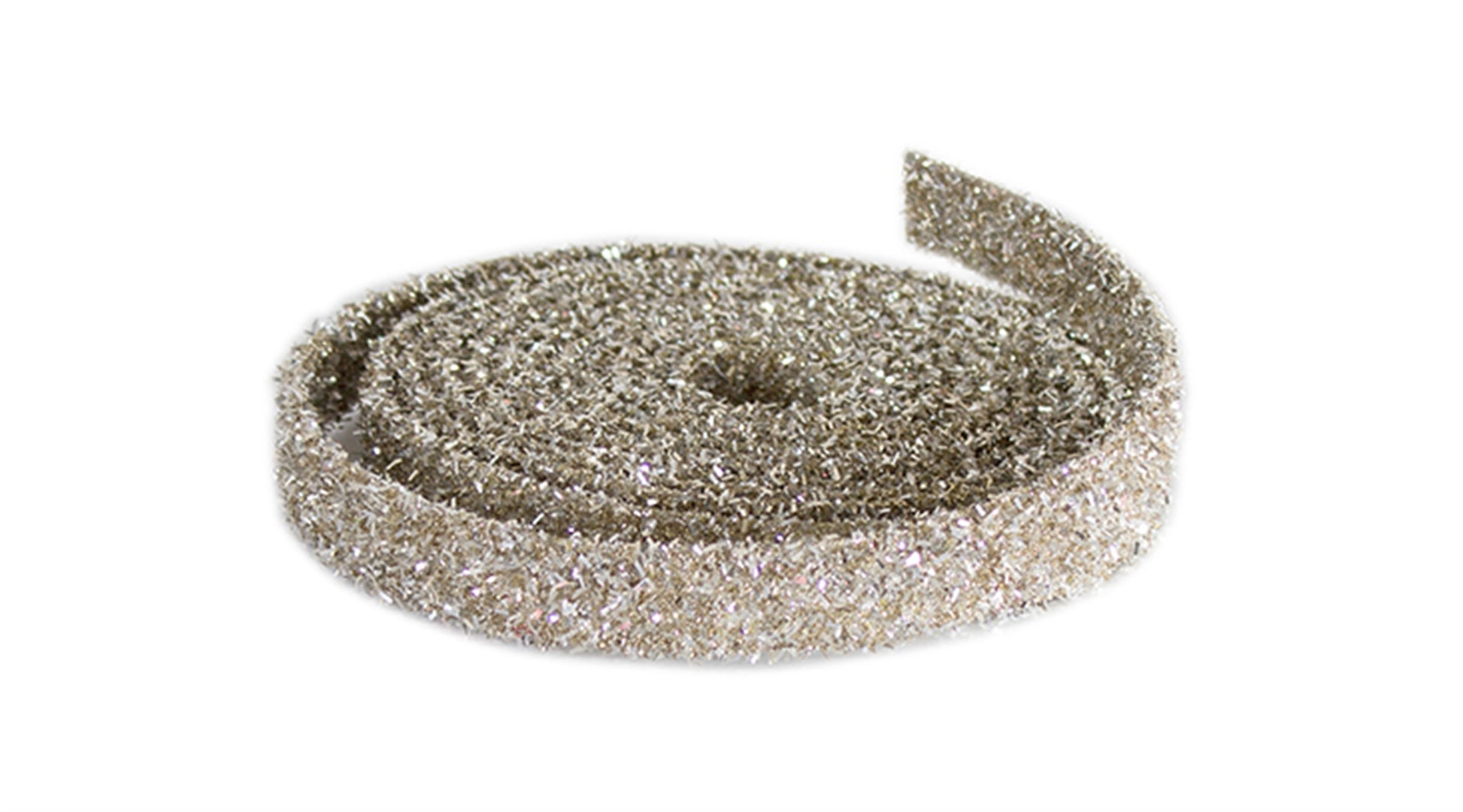 Champagne wired glitter rope ribbon, set of 12 rolls, 15 ft each, sparkling champagne finish ideal for wreaths, garlands, bows, and gift accents