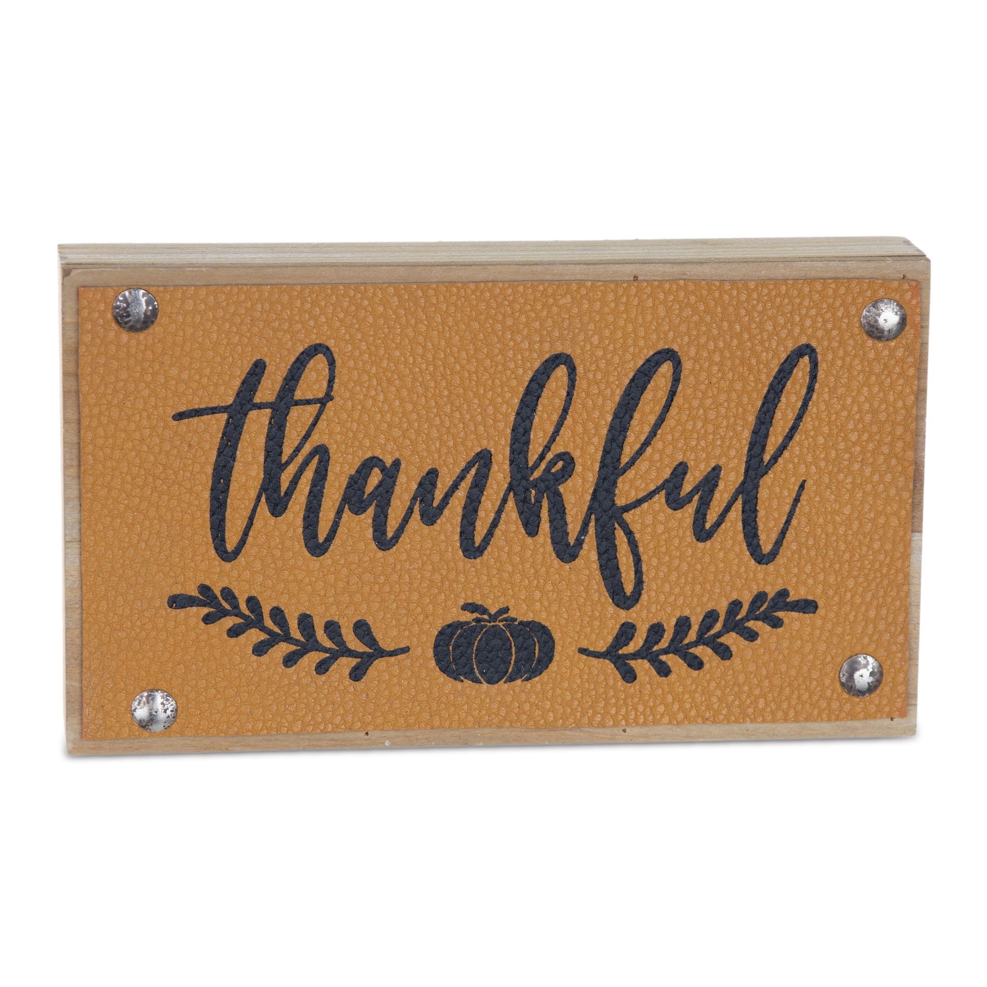 Set of six fall signs with “Thankful” and “Give Thanks” sentiments in red and yellow tones
