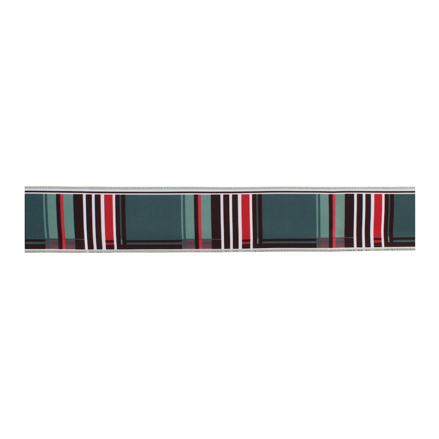 Royal Plaid Holiday Ribbon Set of 2 – wired red, green & black plaid ribbon for wreaths, bows & festive décor | RRO Home
