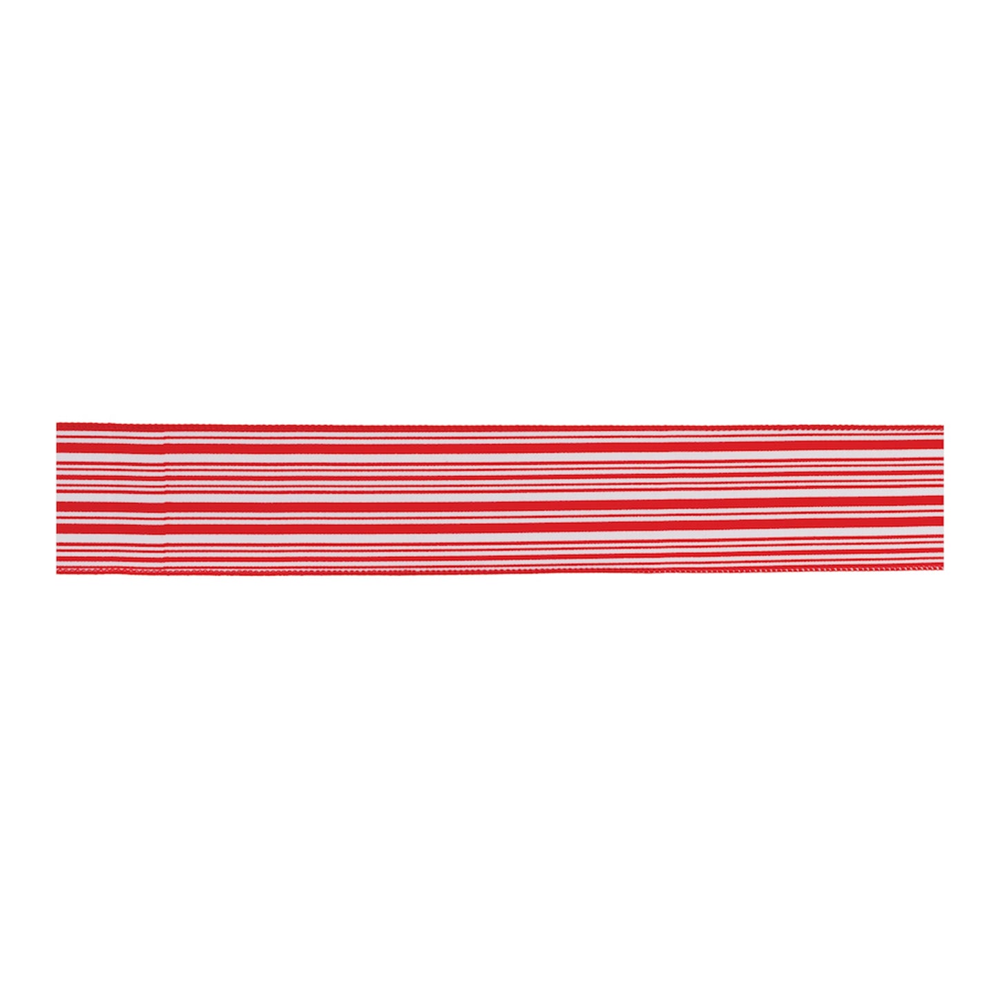 Holiday Stripe Ribbon Set of 2 – red & white wired ribbon 2.5″ × 10 Yds each, perfect for wreaths, bows & holiday décor | RRO Home
