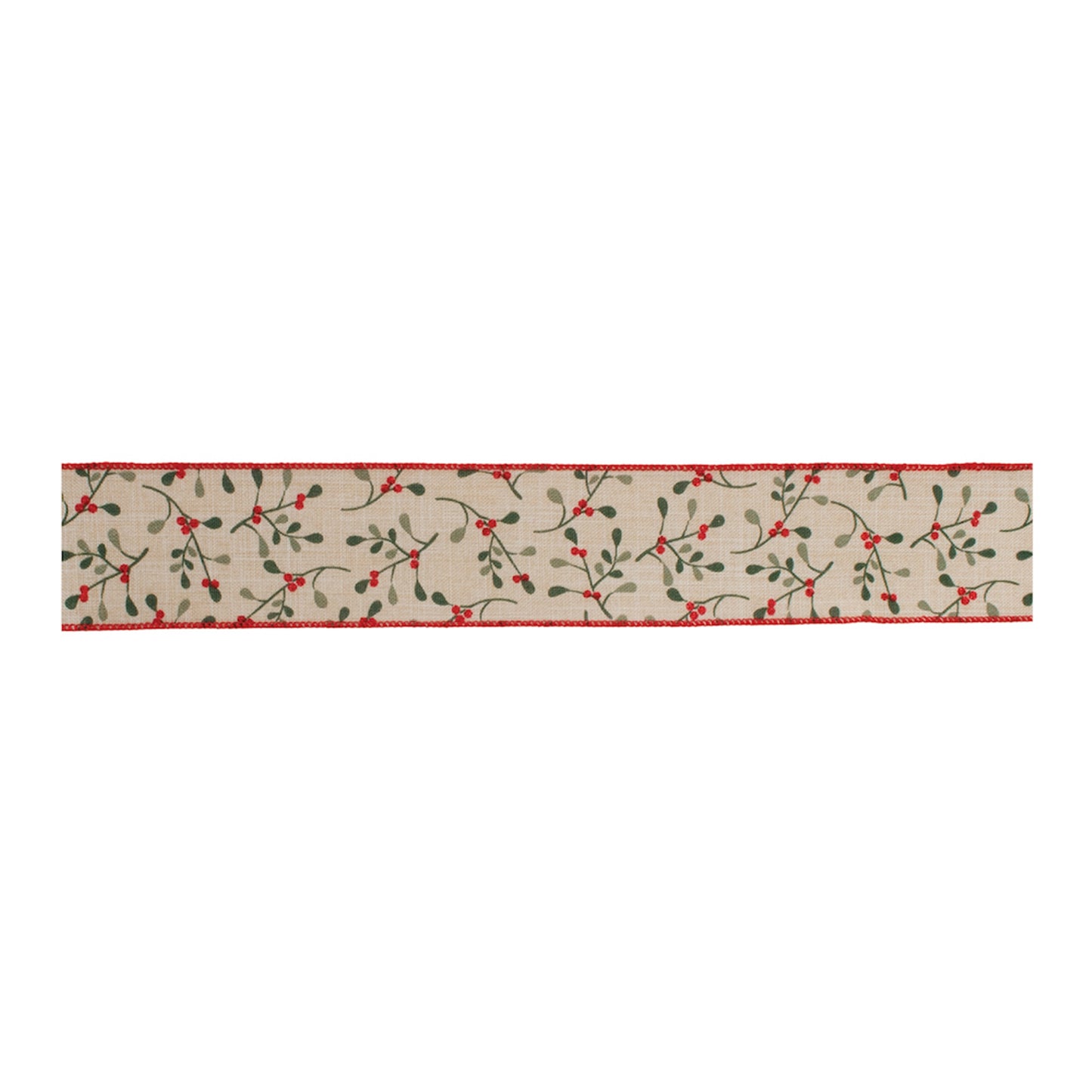 Holiday Berry Ribbon Set of 2 – wired berry print ribbon 2.5″ × 10 Yds each for festive wreaths, bows & holiday décor | RRO Home
