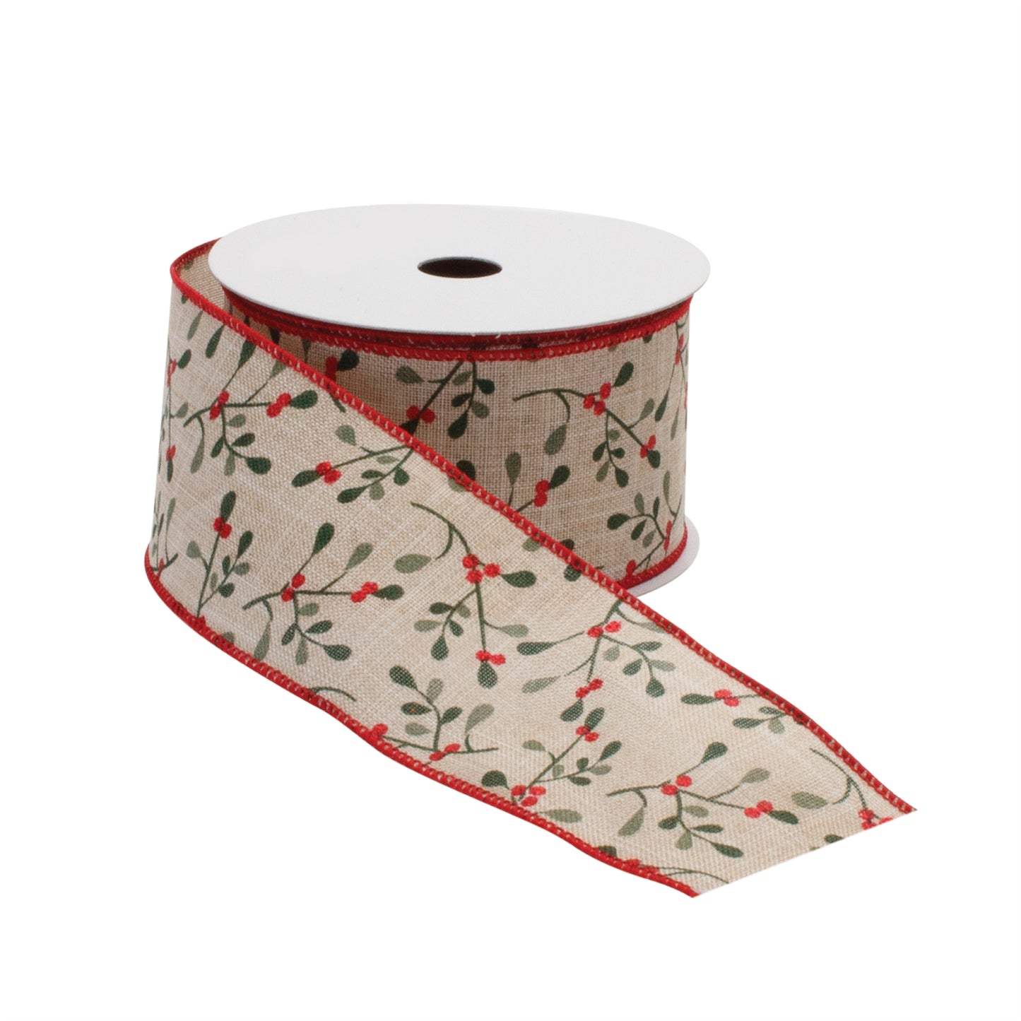 Holiday Berry Ribbon Set of 2 – wired berry print ribbon 2.5″ × 10 Yds each for festive wreaths, bows & holiday décor | RRO Home
