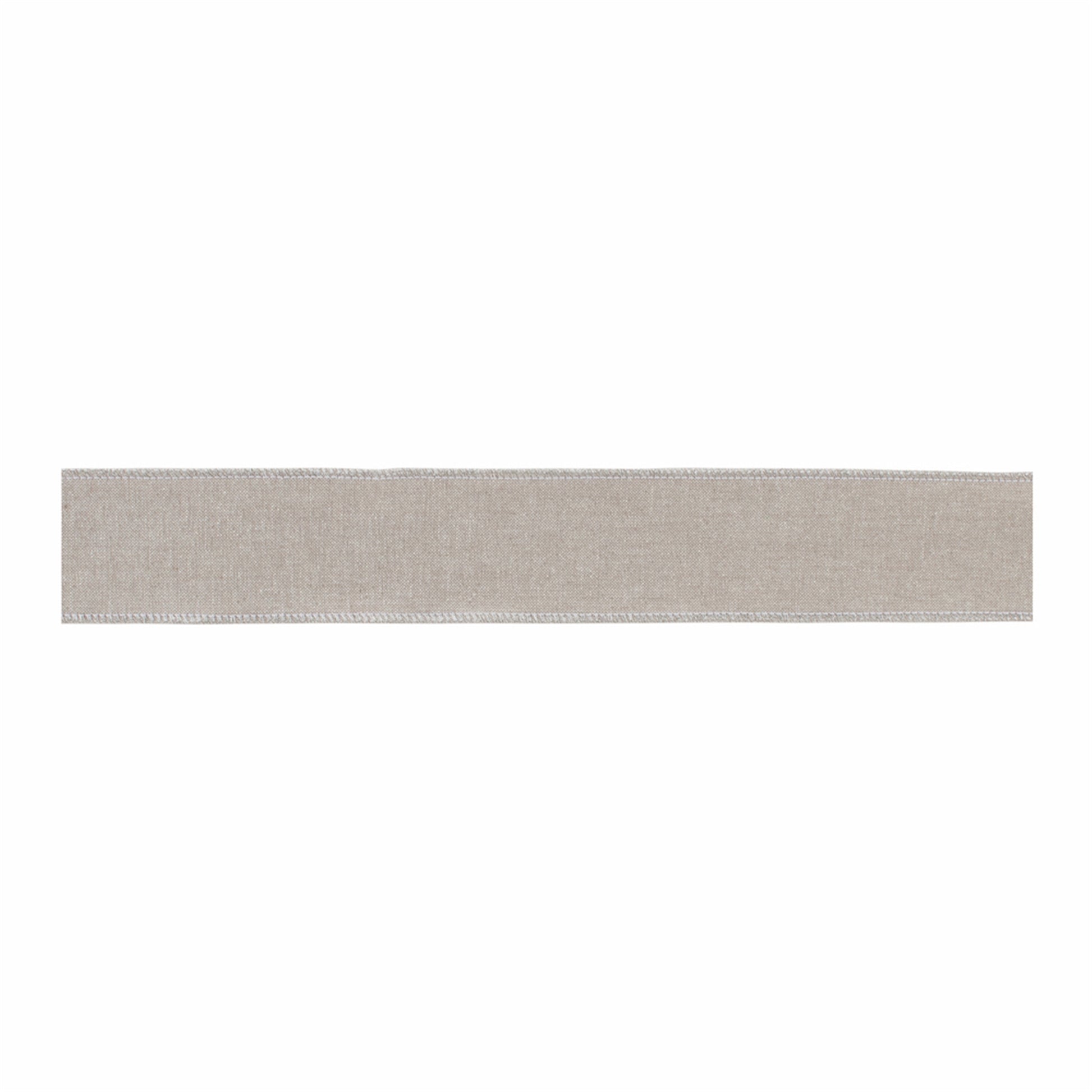 Beige shimmer wired ribbon set of 2 – 2.5" x 5 yds with subtle sparkle, perfect for wreaths, bows, and holiday decorating | RRO Home
