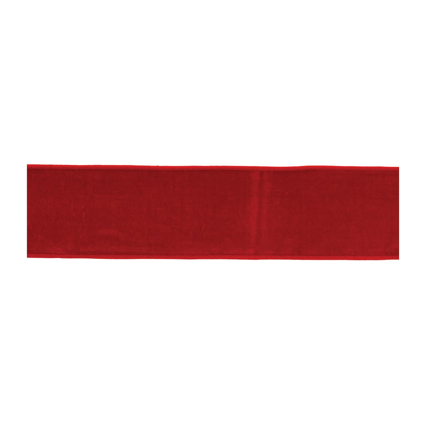 Red nylon and wool wired ribbon 4" x 5 yds – rich textured holiday ribbon | RRO Home
