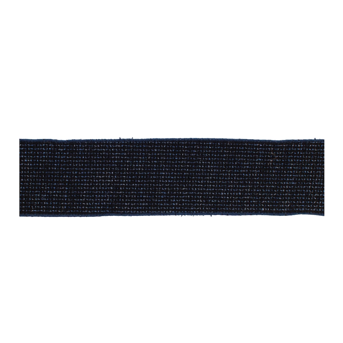 Navy Blue Woven Wired Ribbon set of 2 – 4" x 5 yds each, woven polyester-cotton wired ribbon in deep navy | RRO Home
