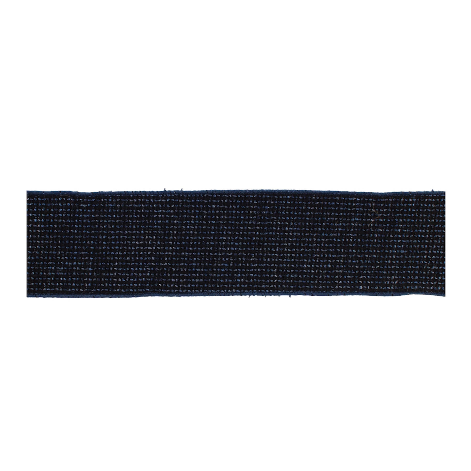 Navy Blue Woven Wired Ribbon set of 2 – 4" x 5 yds each, woven polyester-cotton wired ribbon in deep navy | RRO Home

