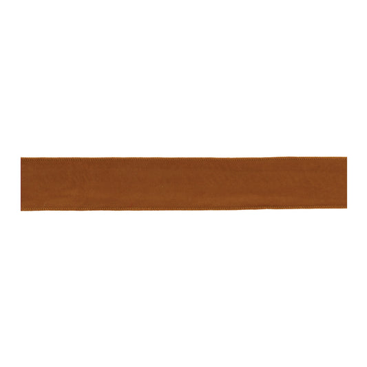 Burnt orange wired ribbon set of 2 – 2.5" x 5 yds with reversible plaid back | RRO Home
