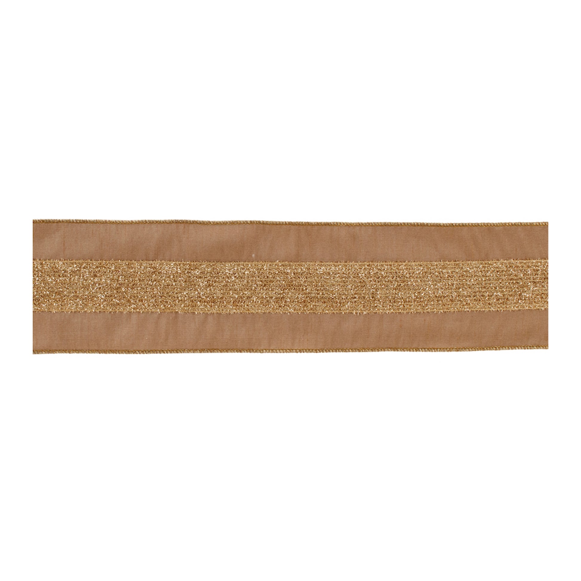 Gold shimmer wired ribbon set of 2 – 4" x 5 yds, shimmering holiday ribbon | RRO Home
