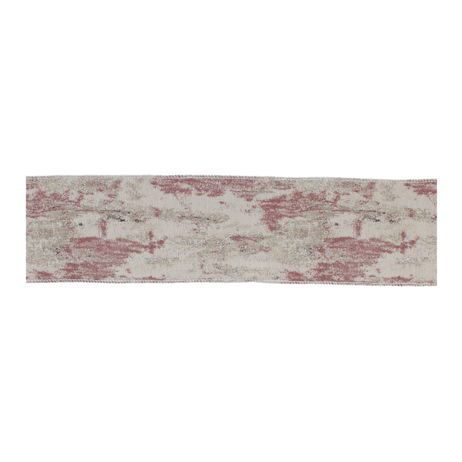 Pink and silver shimmer wired ribbon set of 2 – 4" x 5 yds each, festive shimmer ribbon | RRO Home
