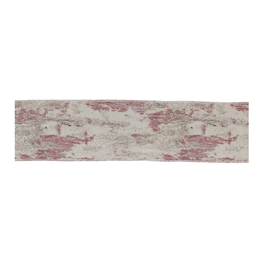 Pink and silver shimmer wired ribbon set of 2 – 4" x 5 yds each, festive shimmer ribbon | RRO Home
