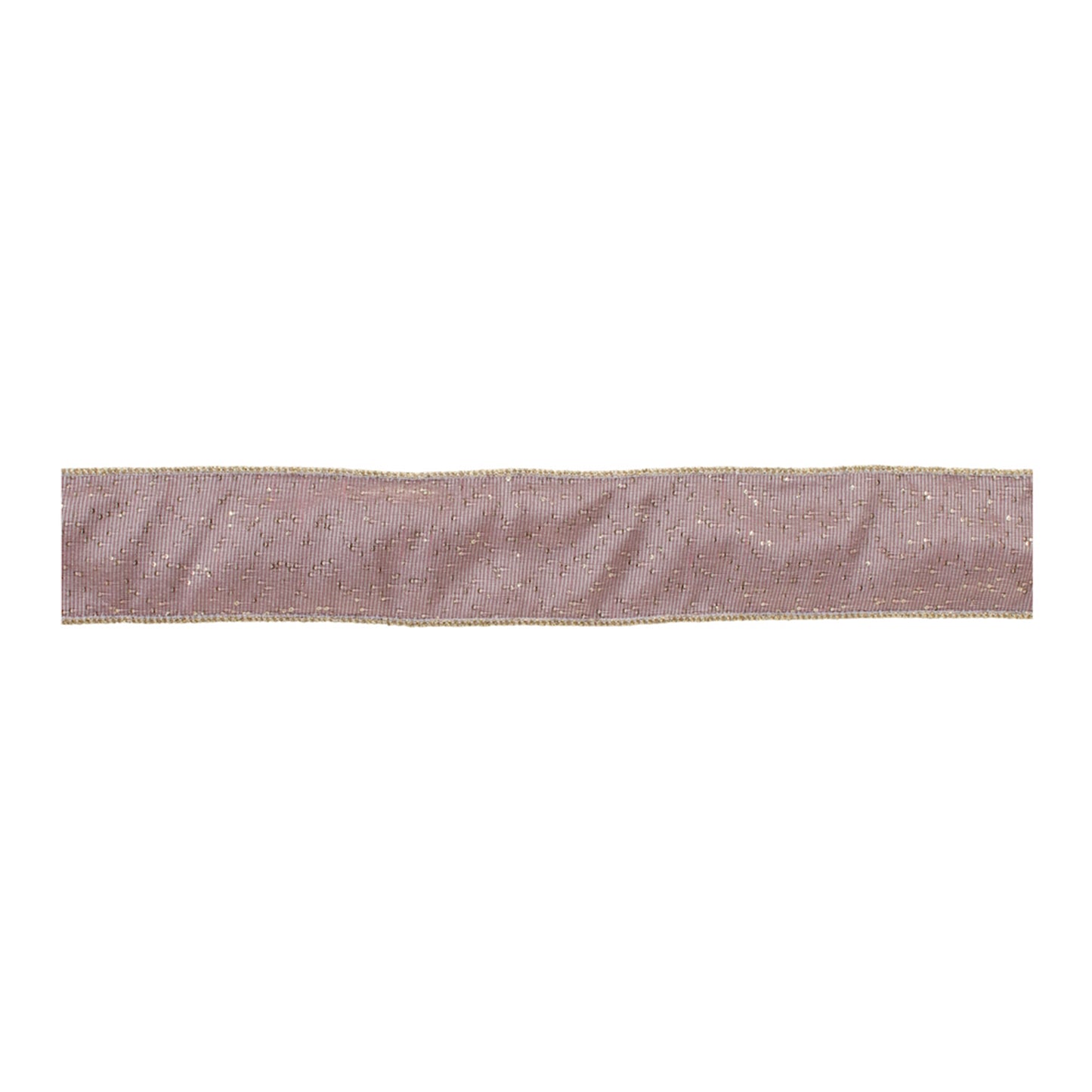Pink shimmer wired ribbon set of 3 – soft pink with silver abstract accents, 2.5" x 5 yds each | RRO Home

