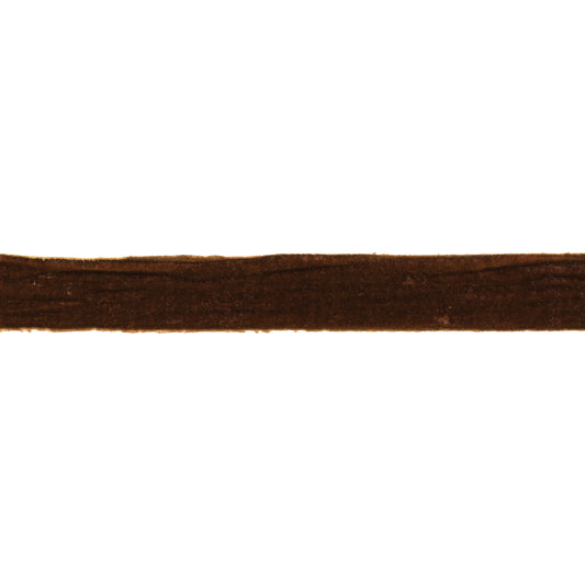 Fringed brown velvet ribbon 2" x 10 yds – soft raw-edge velvet ribbon | RRO Home
