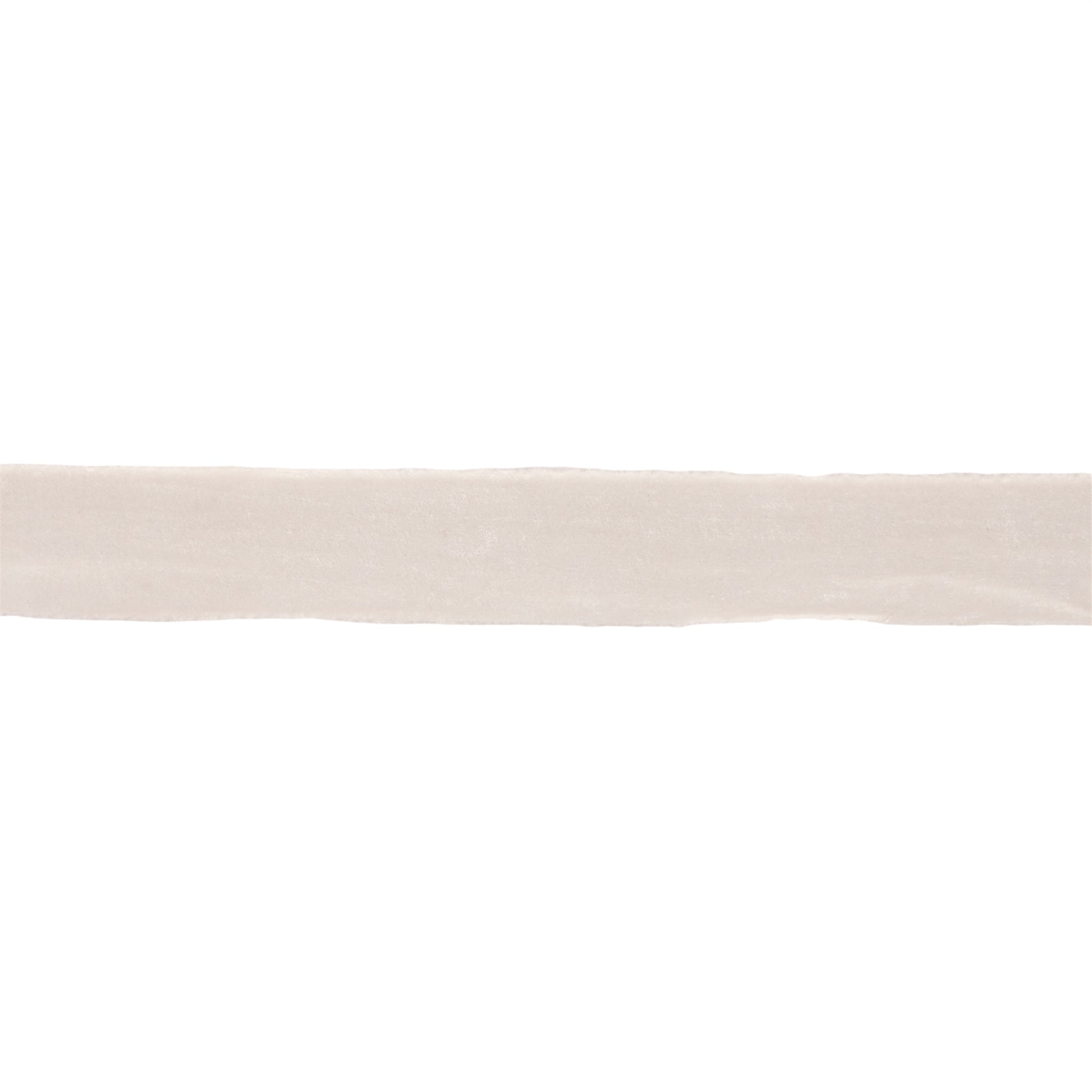 Fringed velvet ribbon white – 2" x 10 yds with raw-edge fringe | RRO Home
