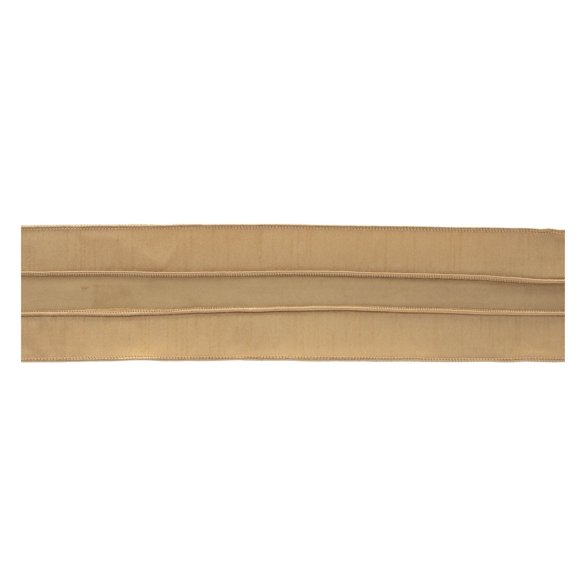Gold wired ribbon set of 2 – 4" x 5 yds each, soft polyester with wired edges | RRO Home
