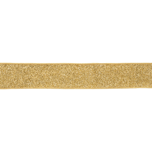 Metallic gold wired ribbon set of 2 – 2.5" x 10 yds each with shimmering accents | RRO Home
