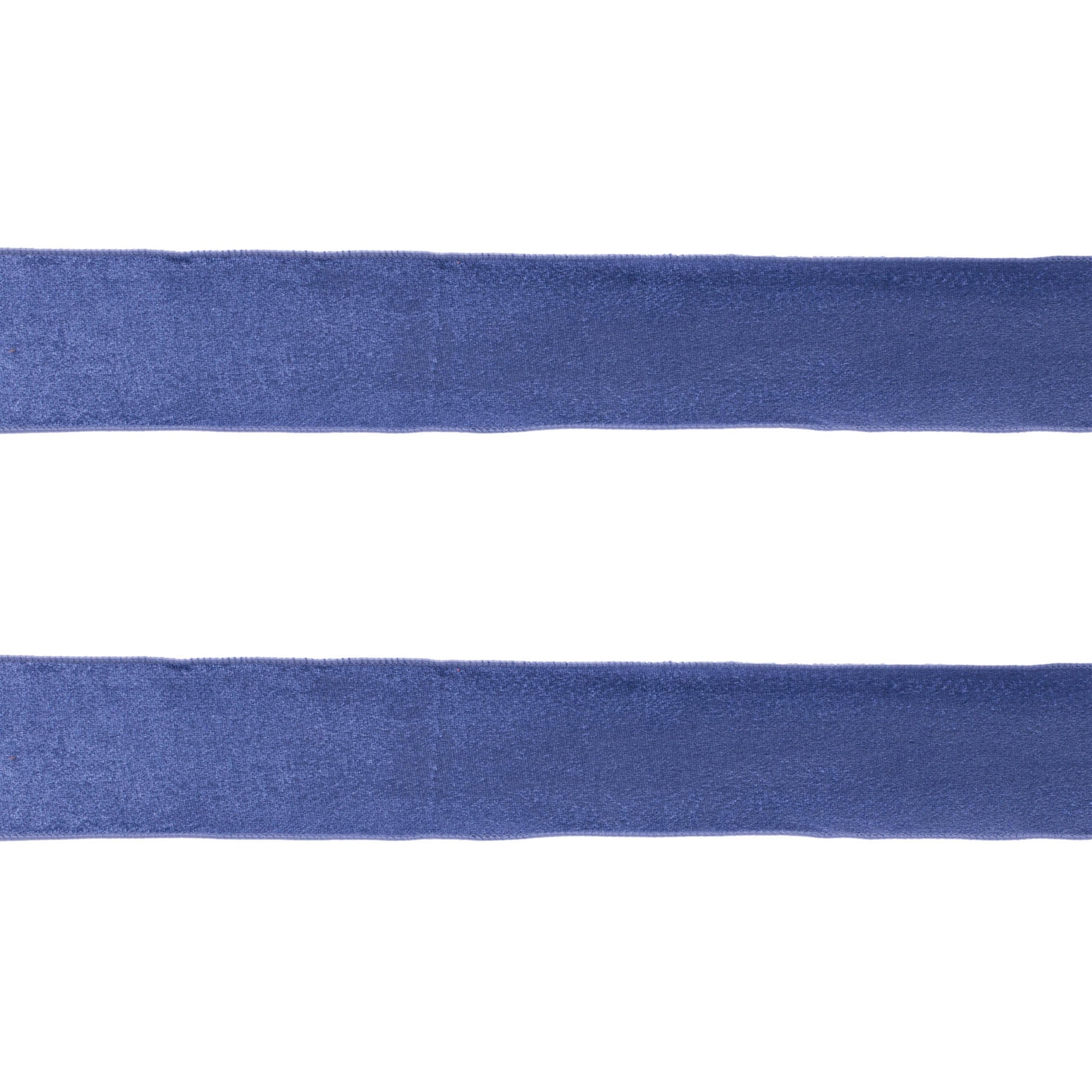 Blue wired ribbon set of 2 – 2.5″ × 10 yards each, soft polyester with wired edges for shaping | RRO Home
