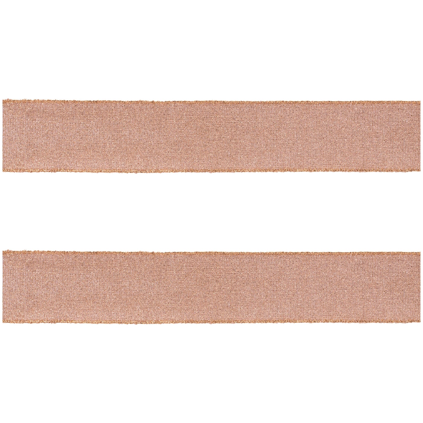 Pink shimmer wired ribbon set of 2 – soft pink with metallic accents, 2.5" x 10 yds each | RRO Home
