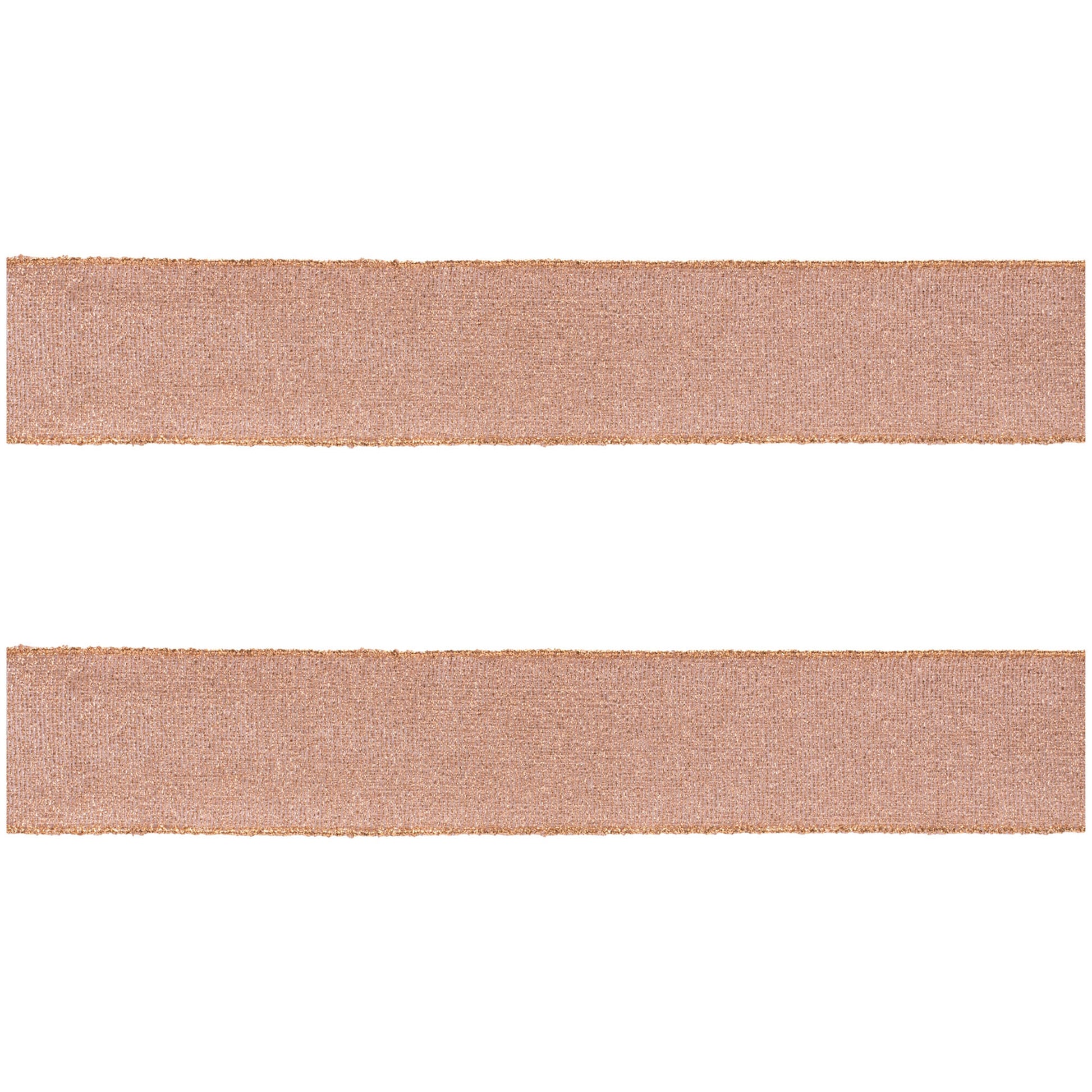 Pink shimmer wired ribbon set of 2 – soft pink with metallic accents, 2.5" x 10 yds each | RRO Home
