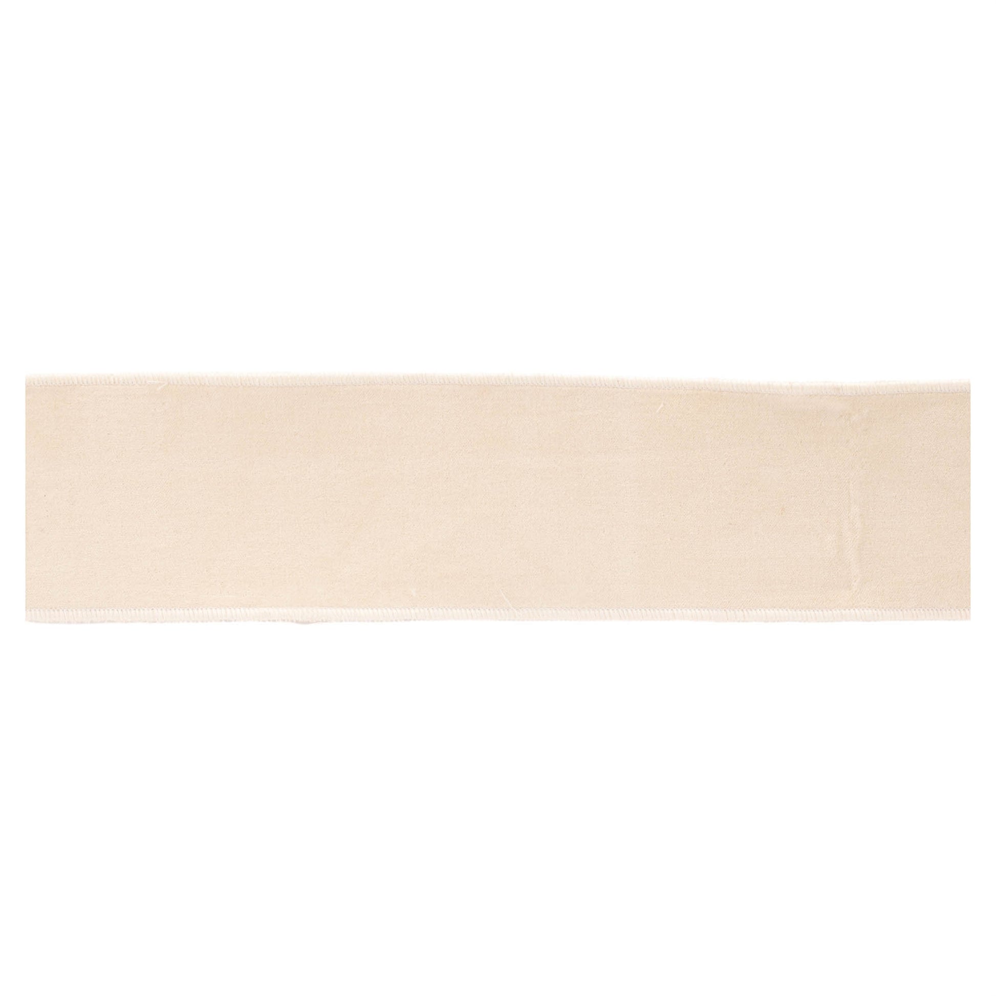 4″ wide blush pink wired ribbon roll, 5 yards long, with shaped edges for bows and seasonal décor
