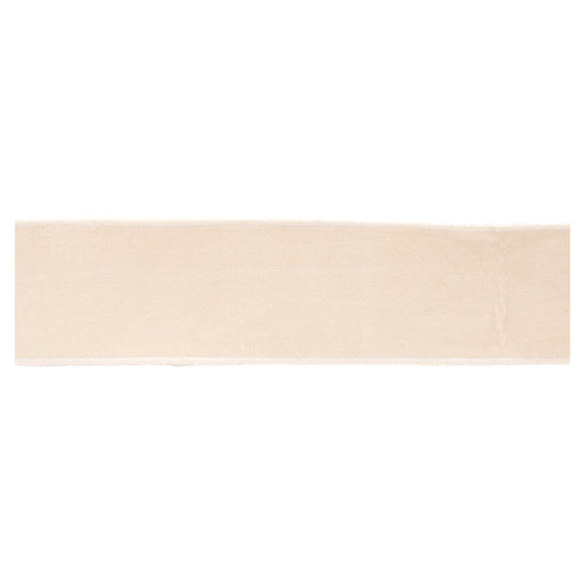 4″ wide blush pink wired ribbon roll, 5 yards long, with shaped edges for bows and seasonal décor
