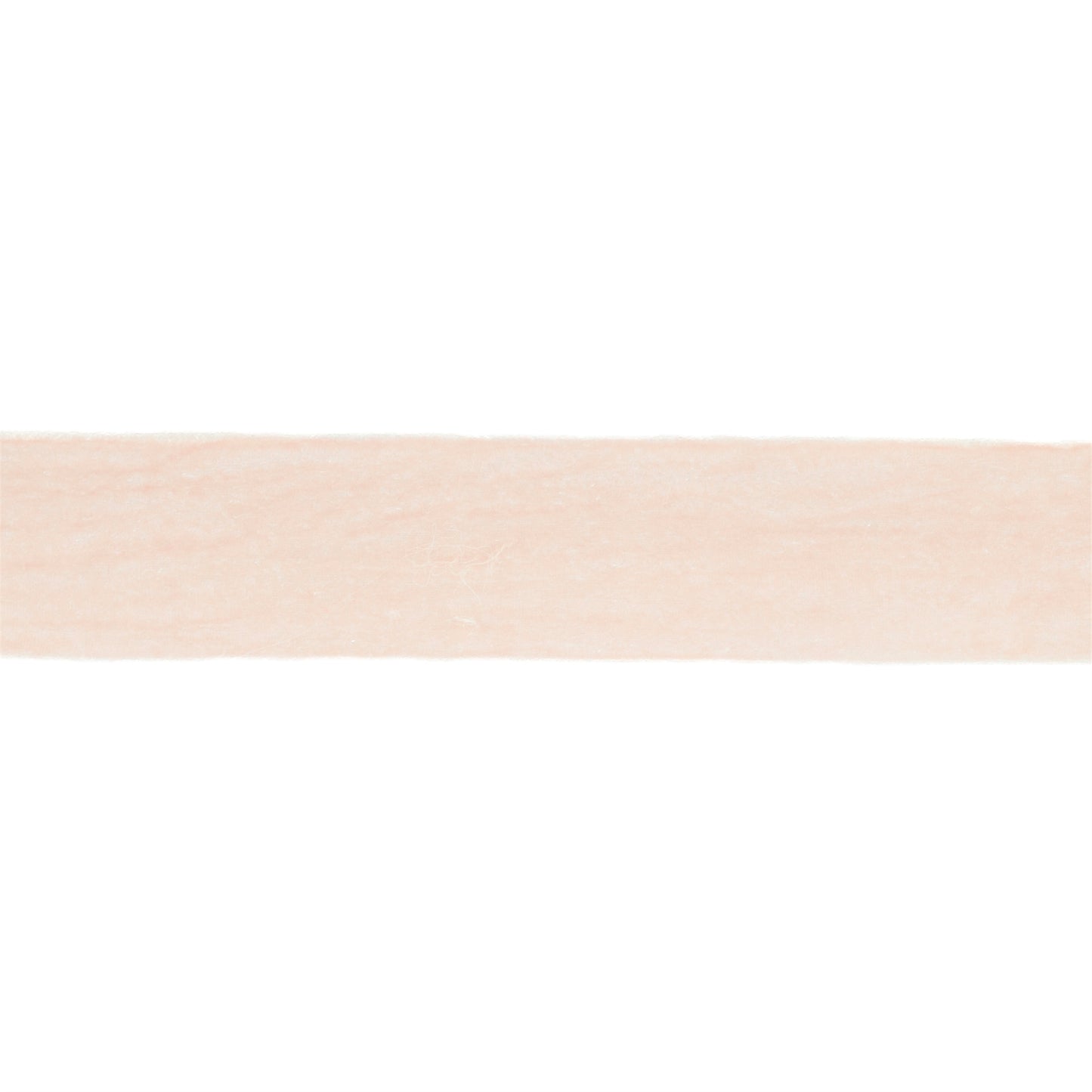 Soft blush pink velvet ribbon roll, 2″ wide × 10 yards with raw fringed edges for natural drape in wreaths and bows
