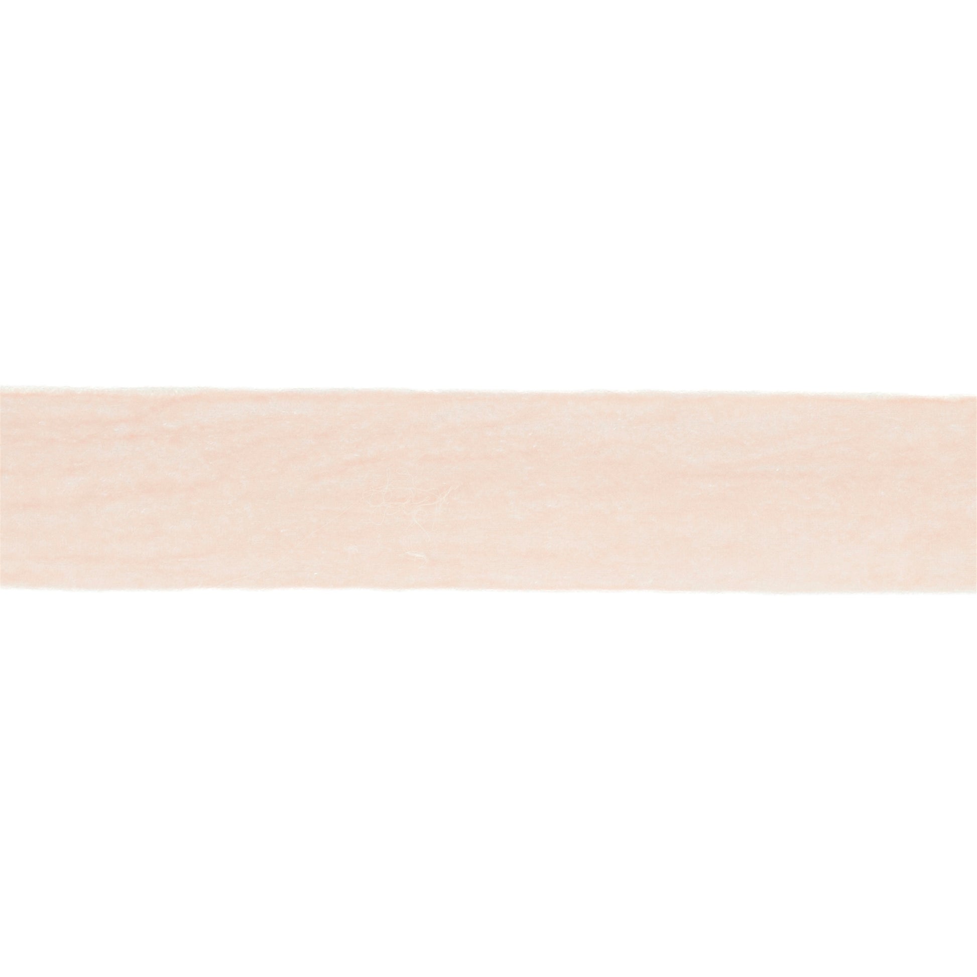 Soft blush pink velvet ribbon roll, 2″ wide × 10 yards with raw fringed edges for natural drape in wreaths and bows
