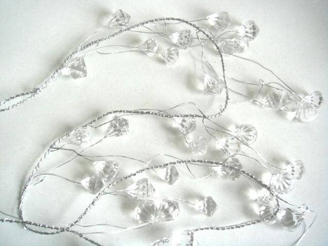6 Foot Acrylic Diamond Garland - Wedding & Luxury Christmas Decor