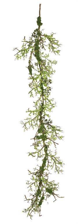 43-inch natural twig garland with rustic branch texture for spring and farmhouse décor
